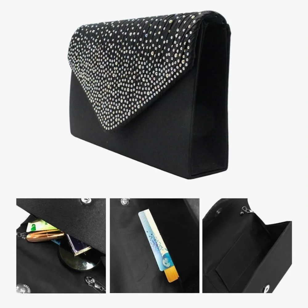 🆕 Ladies Evening Handbags Bridal Wedding Bag Handbag - Picture 5 of 7